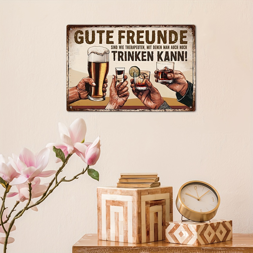 German Vintage Metal Sign, Goo - Brass Weight Plate 评论和价格