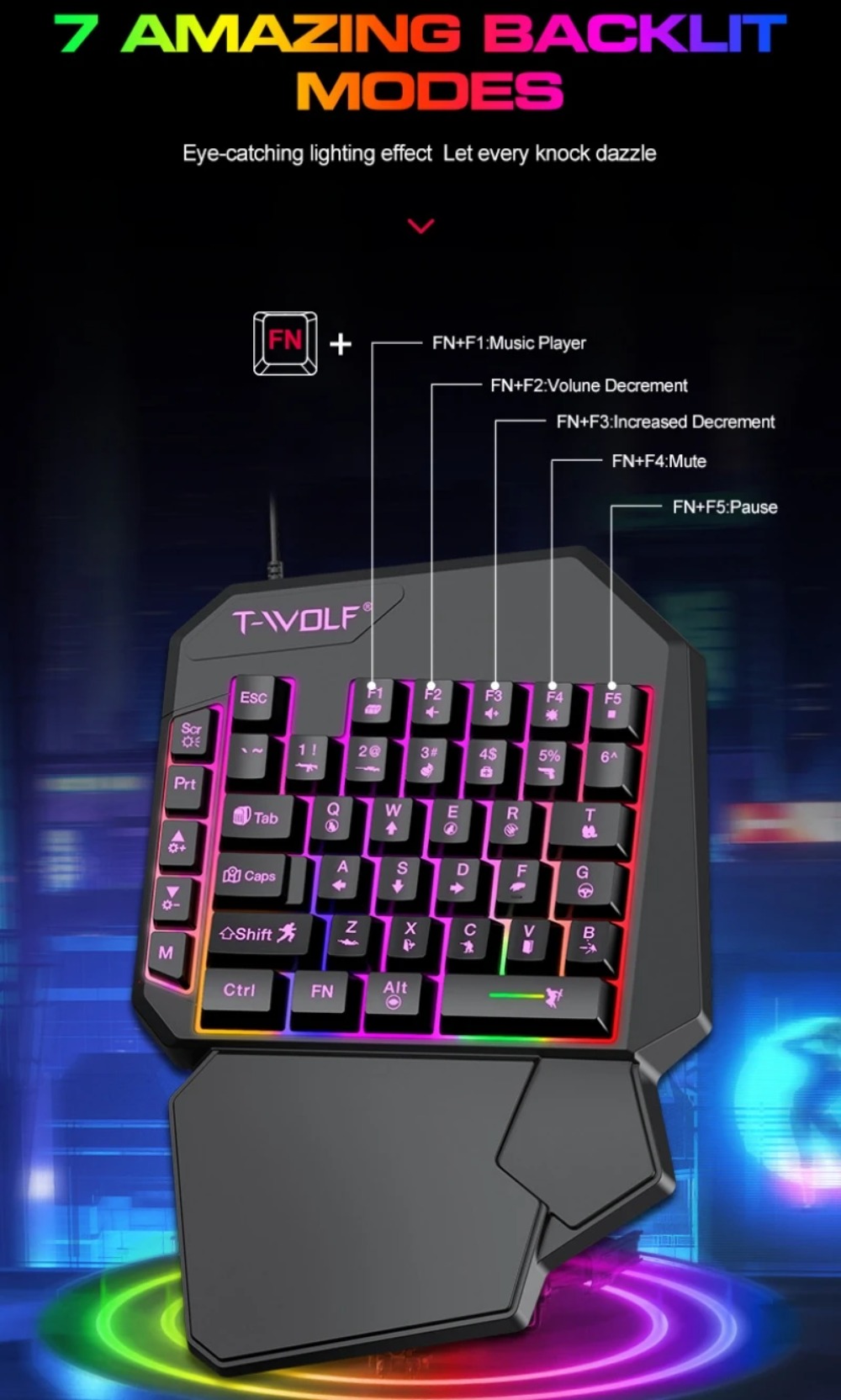 5 in 1 RGB Gaming Keyboard Mou - Gaming Keyboard And Mouse For Xbox 评论和价格