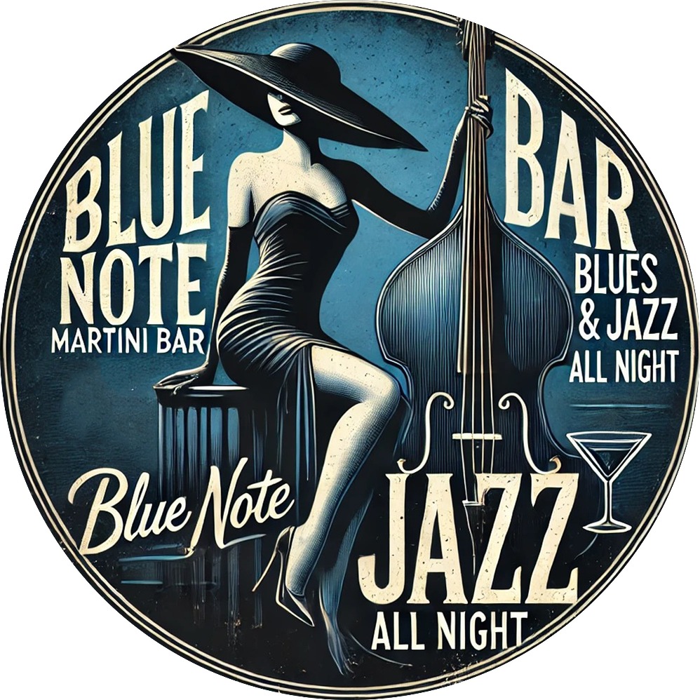 Blue Note Jazz Martini Bar Vin - Brass Weight Plate 评论和价格