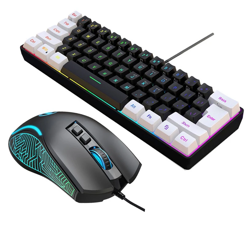 Keyboard and Mouse 60% Compute - Gaming Keyboard And Mouse Set 评论和价格