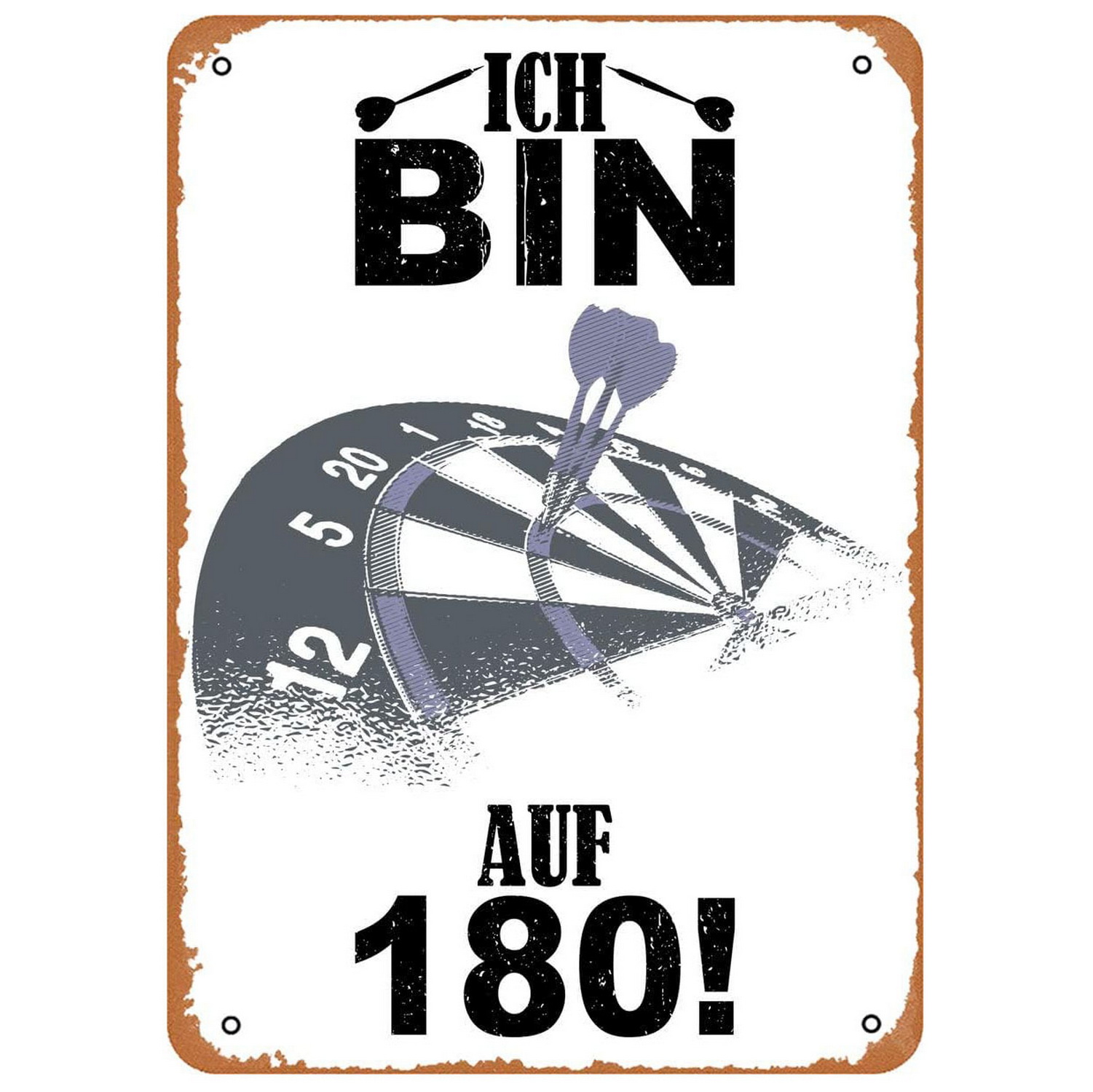 Vintage Darts & Beer Tin Sign, - Brass Weight Plate 评论和价格