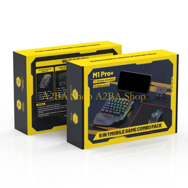 A2BA Wireless Mobile Keyboard  - Gaming Keyboard And Mouse Converter For Mobile 评论和价格