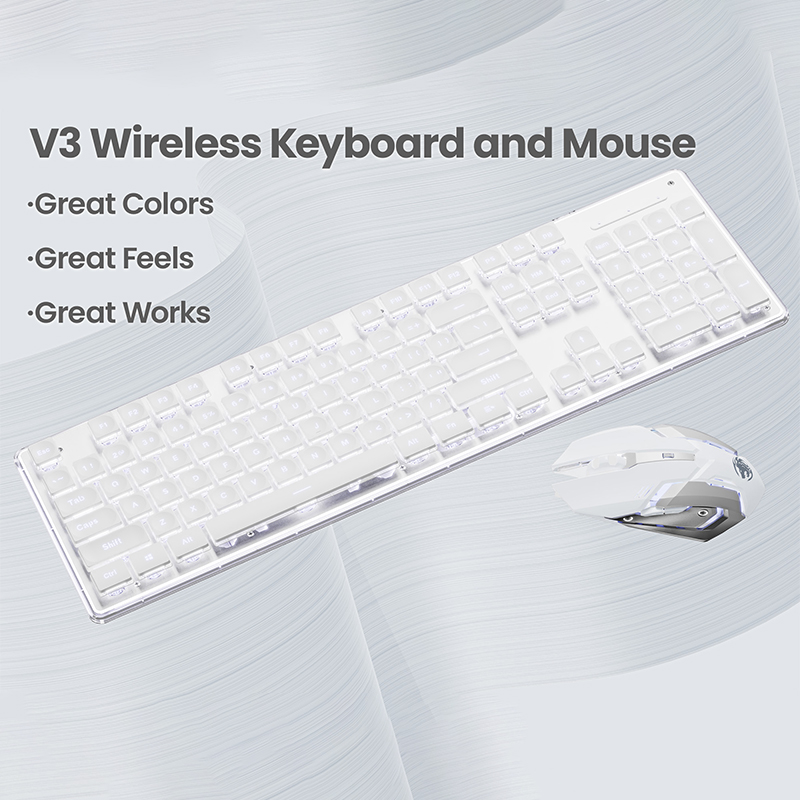 EWEADN V3 wireless Silent Offi - Gaming Keyboard And Mouse Wireless 评论和价格