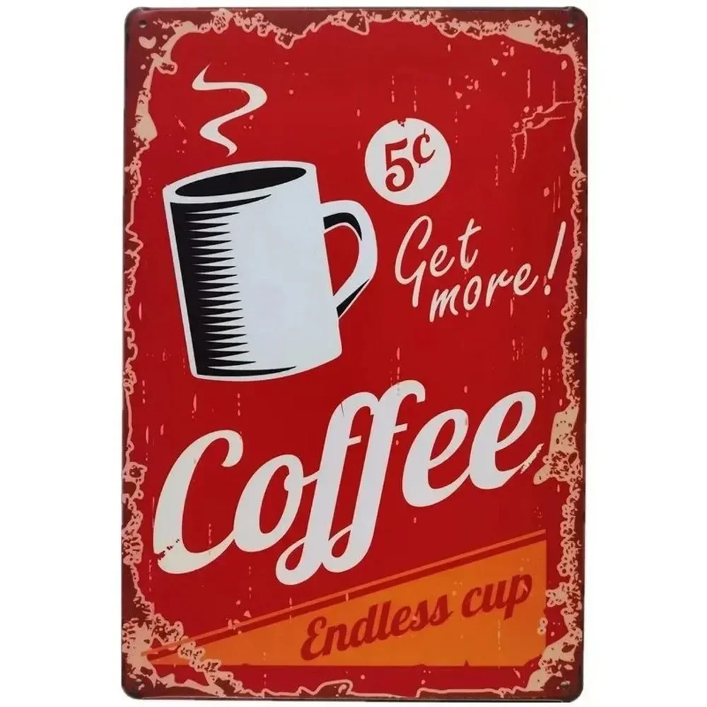 Plaque Metal Signs Drink Coffe - Brass Weight Plate 评论和价格