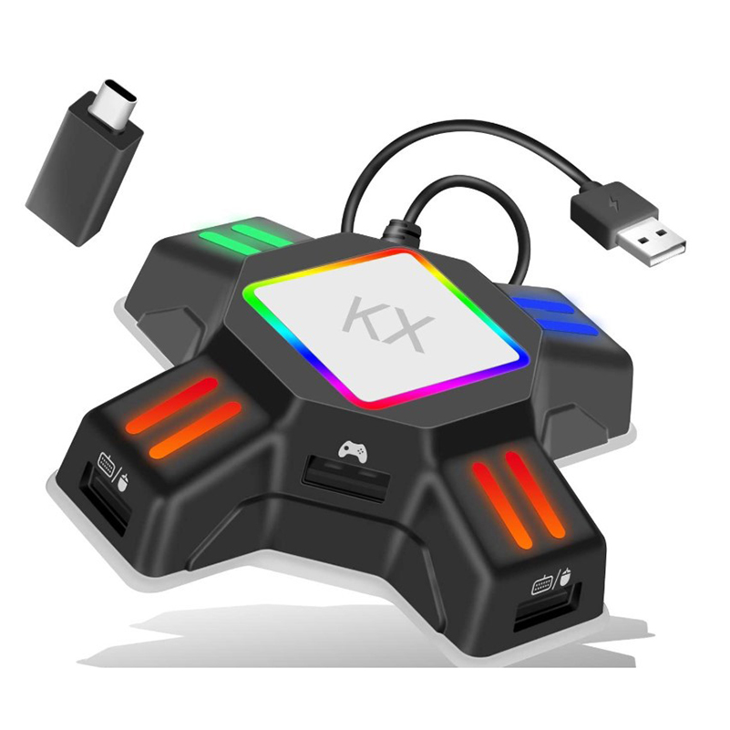 KX Adapter for PS4 Controller  - Gaming Keyboard And Mouse For Xbox 评论和价格