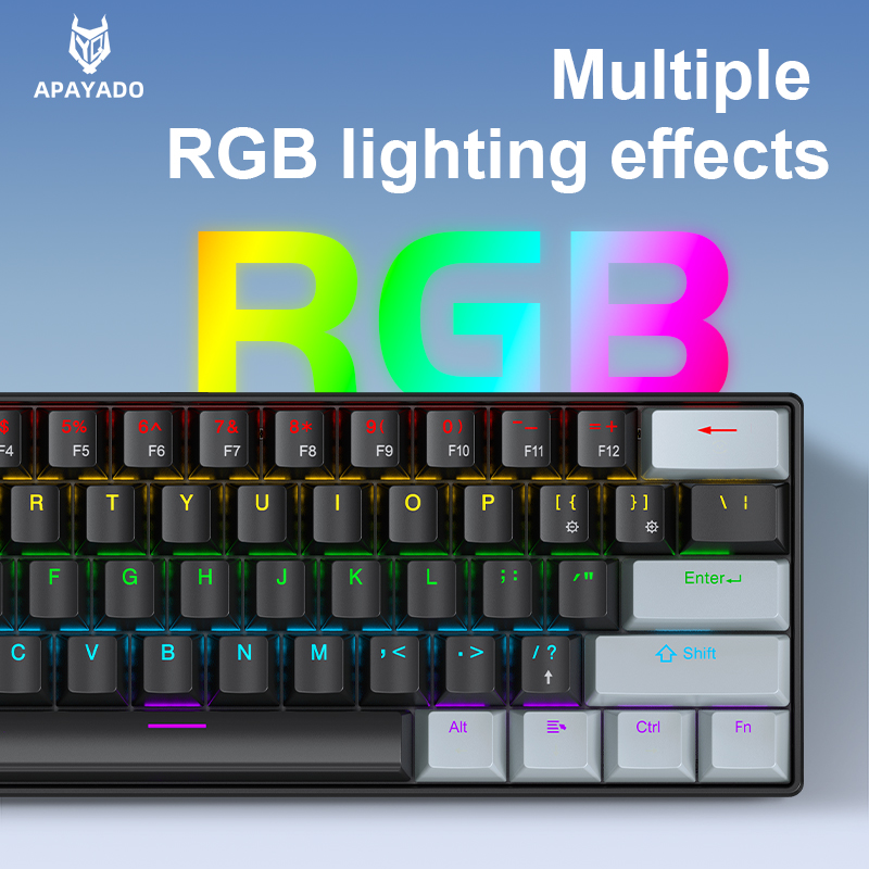 APAYADO K61 Mini Mechanical Ke - Gaming Keyboard And Mouse Set 评论和价格