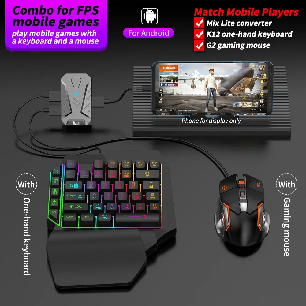 In stock Mixlite Gamepad for M - Gaming Keyboard And Mouse Converter For Mobile 评论和价格