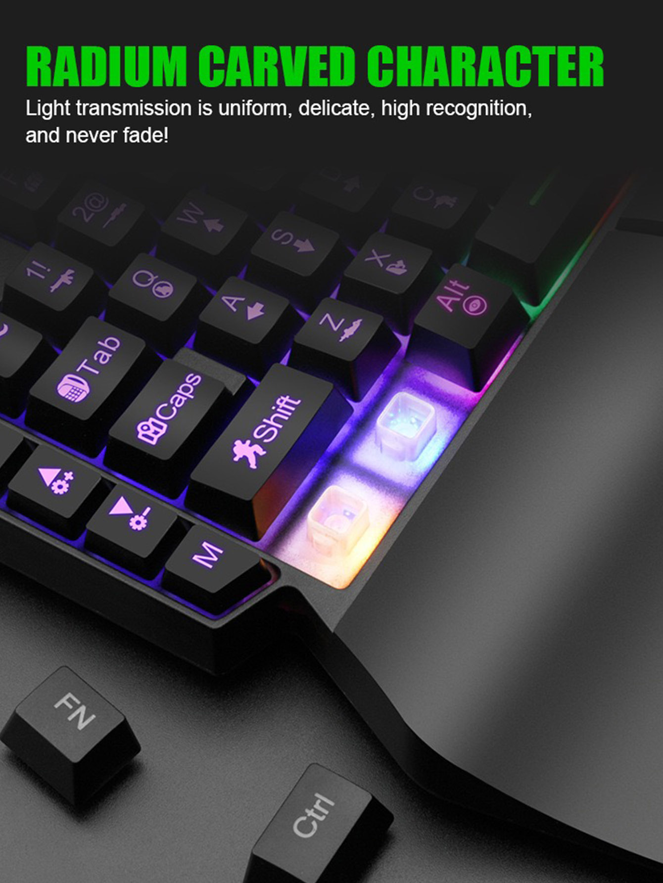 Mechanical One-Handed Light Ga - Gaming Keyboard And Mouse For Xbox 评论和价格