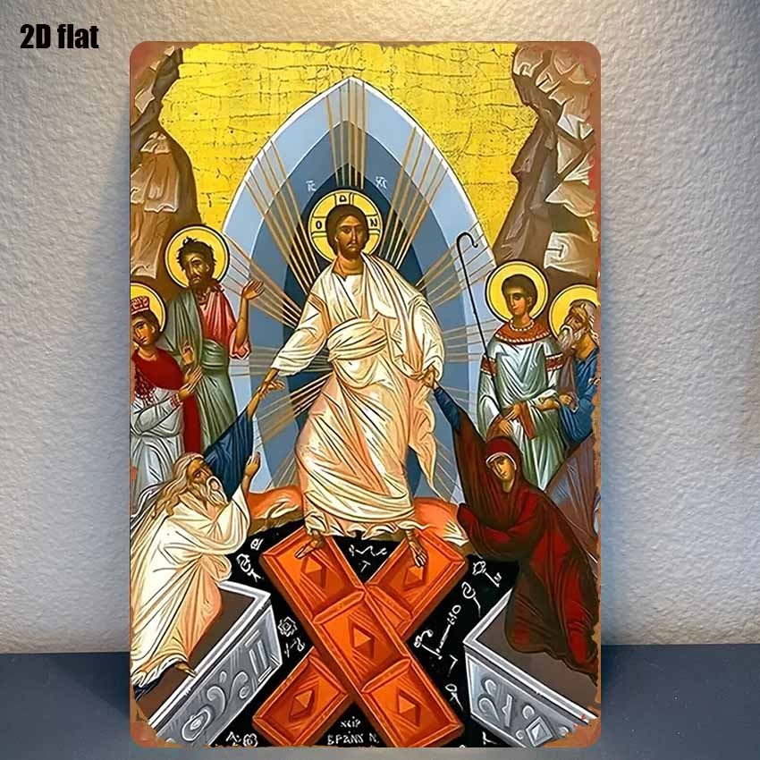 2D Vintage Metal Sign Easter A - Brass Weight Plate 评论和价格