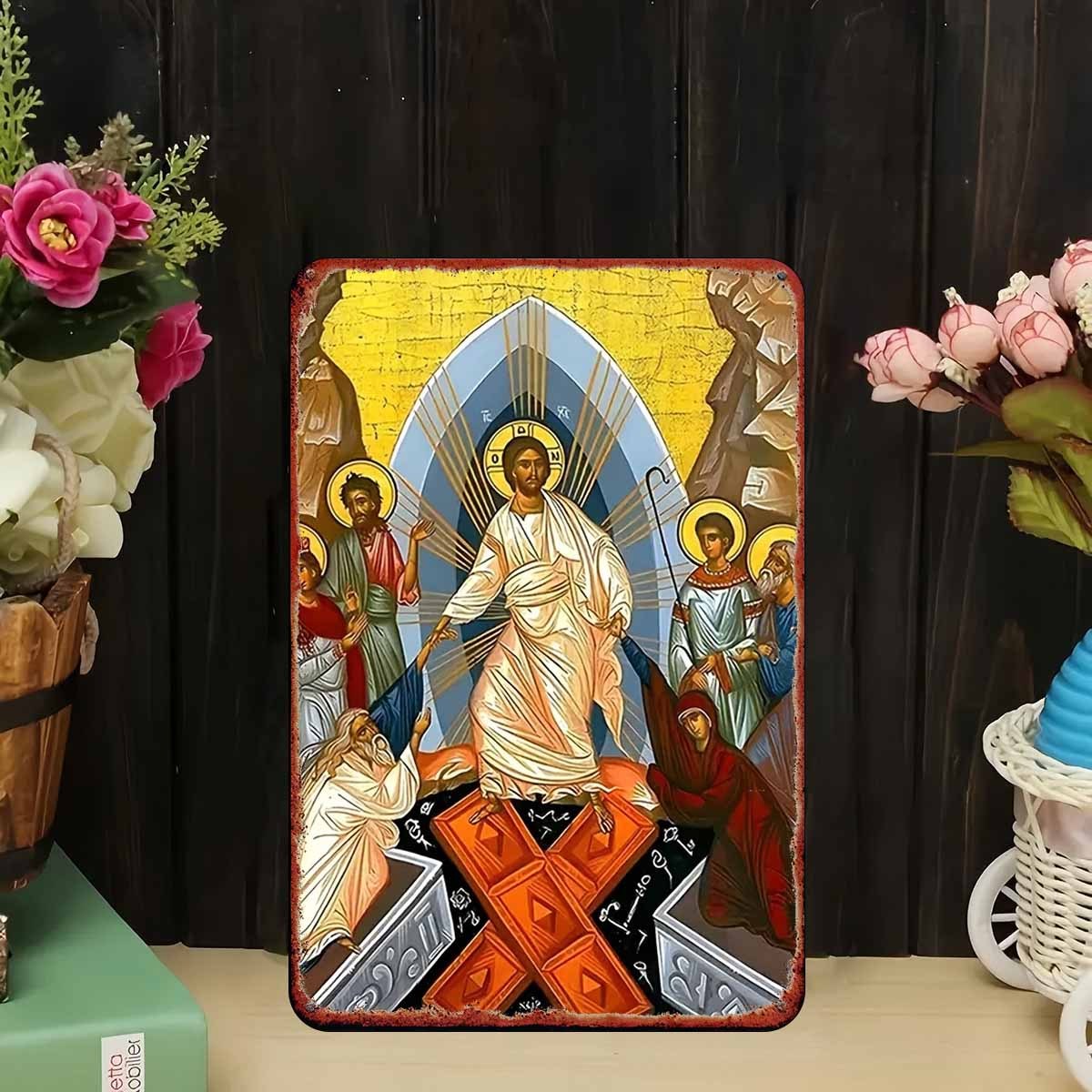 2D Vintage Metal Sign Easter A - Brass Weight Plate 评论和价格