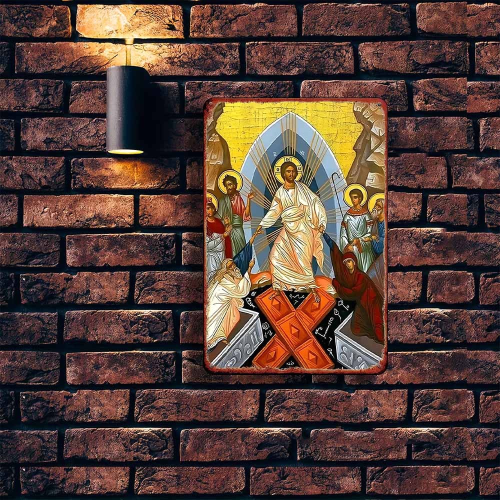 2D Vintage Metal Sign Easter A - Brass Weight Plate 评论和价格