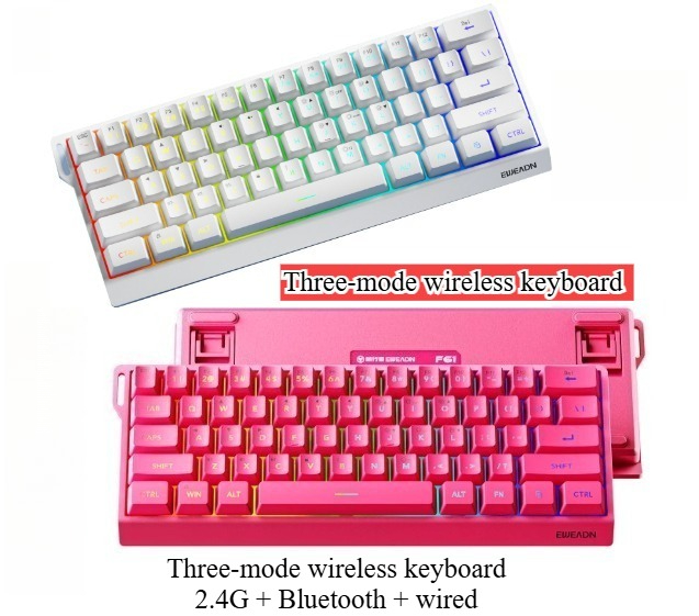 61 keys wireless Mini keyboard - Gaming Keyboard No Noise 评论和价格