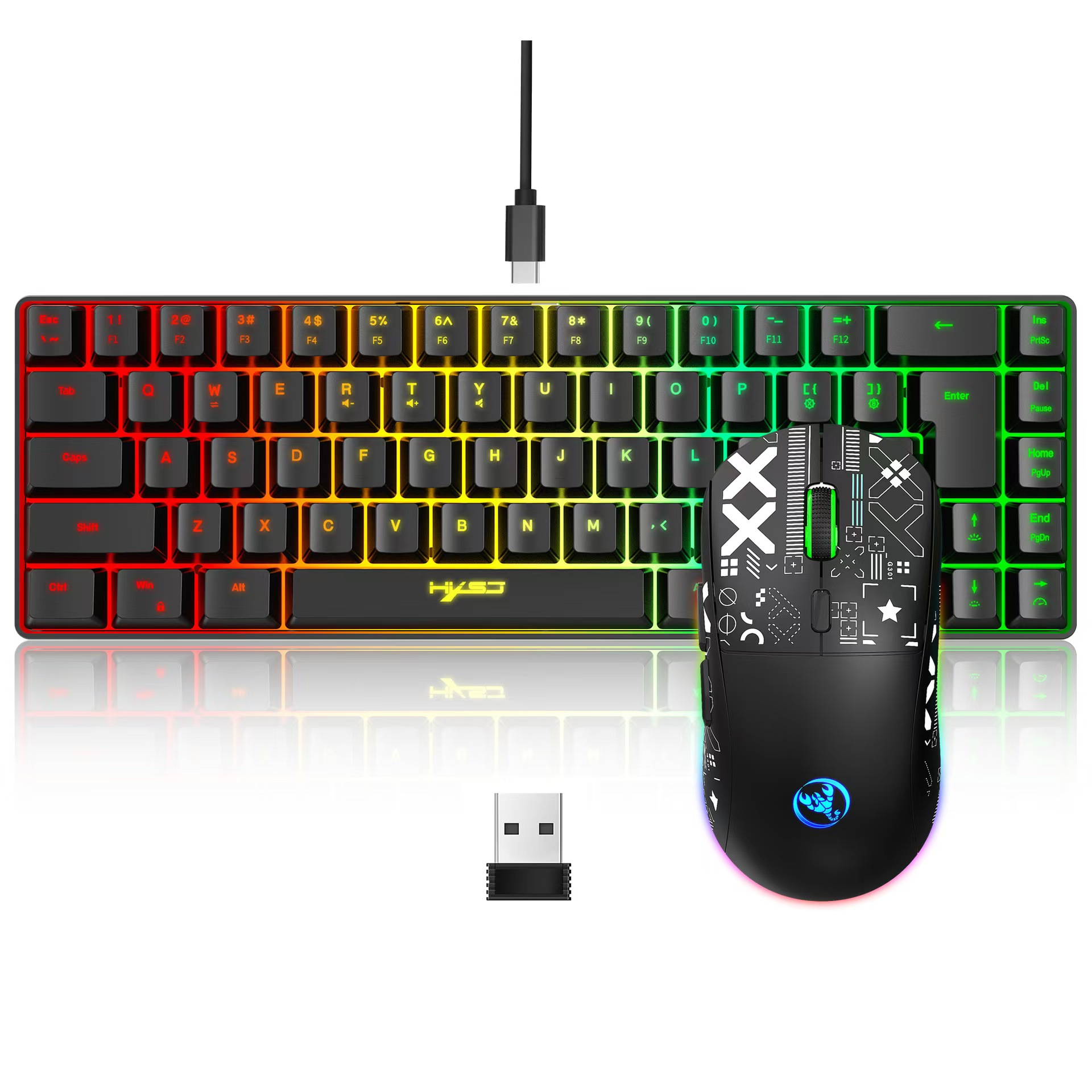 60% gaming Keyboard and mouse  - Gaming Keyboard And Mouse For Xbox 评论和价格