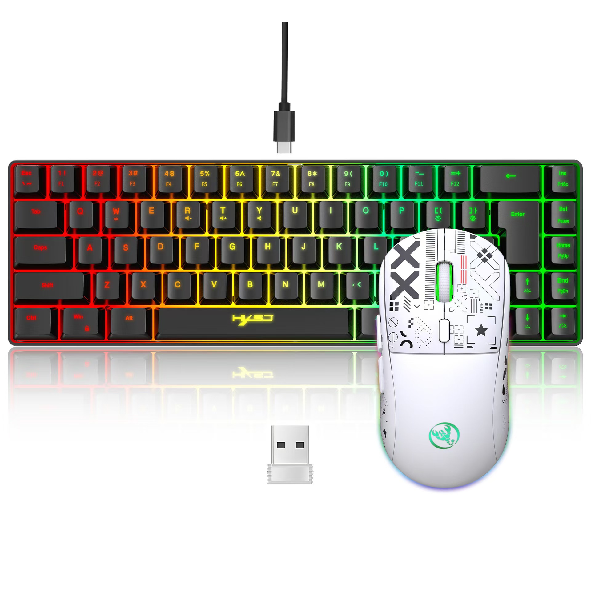 60% gaming Keyboard and mouse  - Gaming Keyboard And Mouse For Xbox 评论和价格