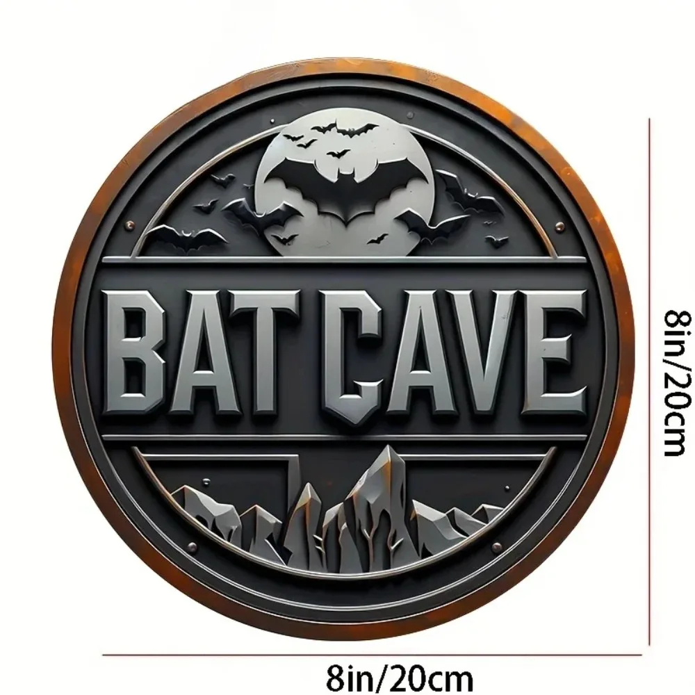 Vintage Batcave Metal Sign - 8 - Brass Weight Plate 评论和价格