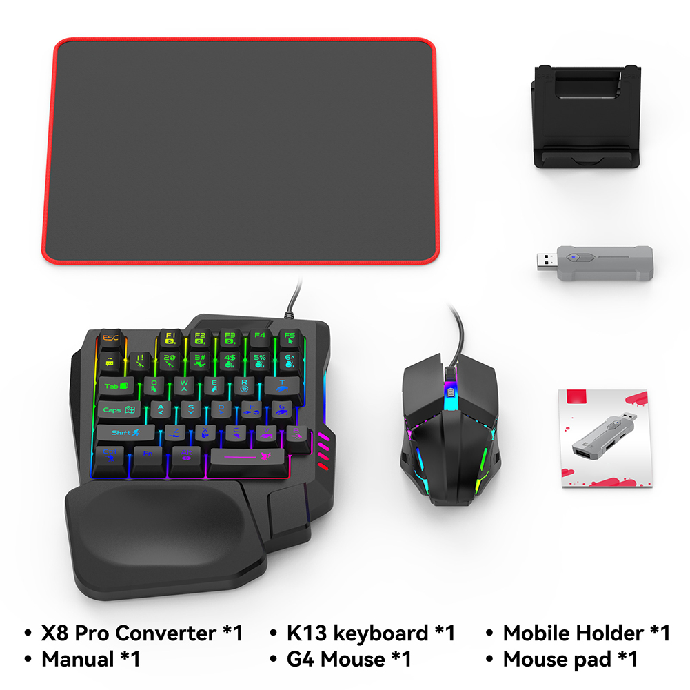 5 in 1 Mobile Game Converter K - Gaming Keyboard And Mouse Converter For Mobile 评论和价格