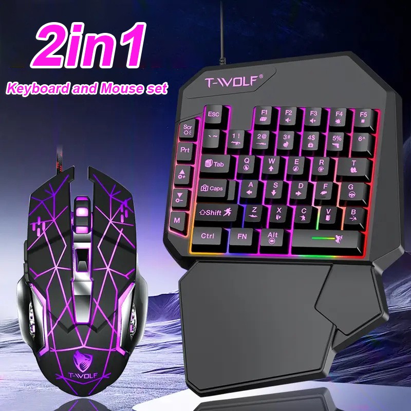 FocusOnPC TF900 2-in-1 Mobile  - Gaming Keyboard And Mouse Set 评论和价格