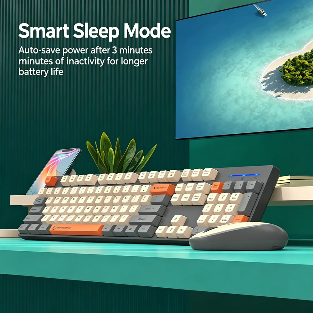 KEBIDUMEI 2.4G Wireless Keyboa - Gaming Keyboard And Mouse Set 评论和价格