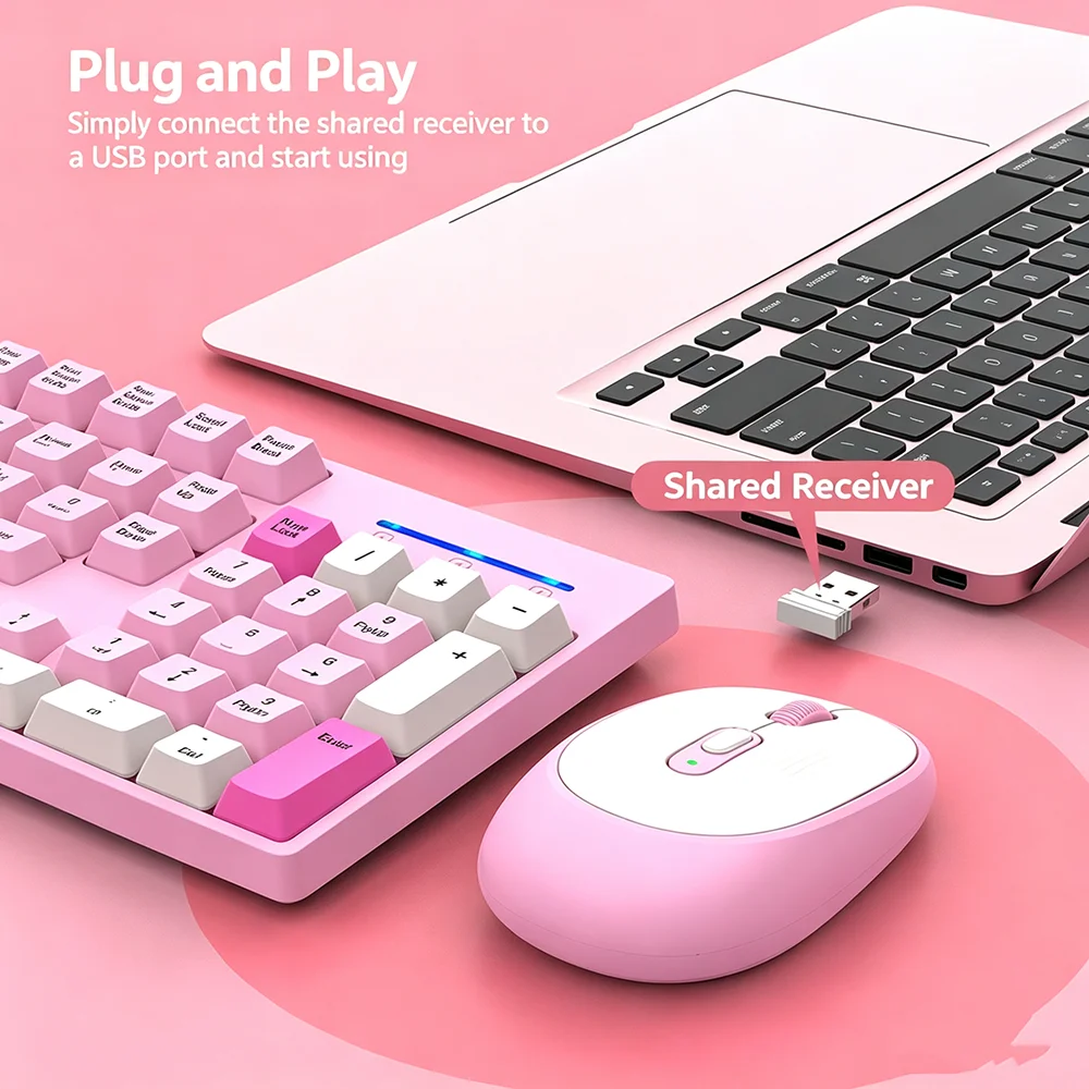 KEBIDUMEI 2.4G Wireless Keyboa - Gaming Keyboard And Mouse Set 评论和价格