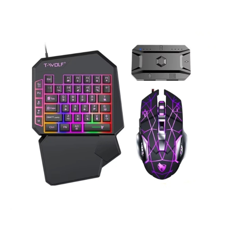 T-Wolf Tf950 5 In 1 One Handed - Gaming Keyboard And Mouse For Xbox 评论和价格