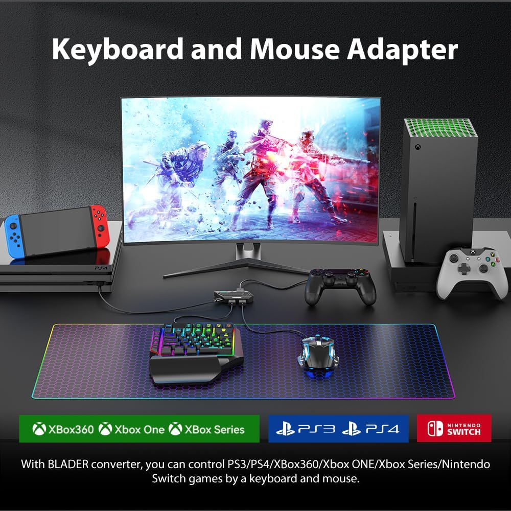 Mobile Games Converter Mobilad - Gaming Keyboard And Mouse For Xbox 评论和价格