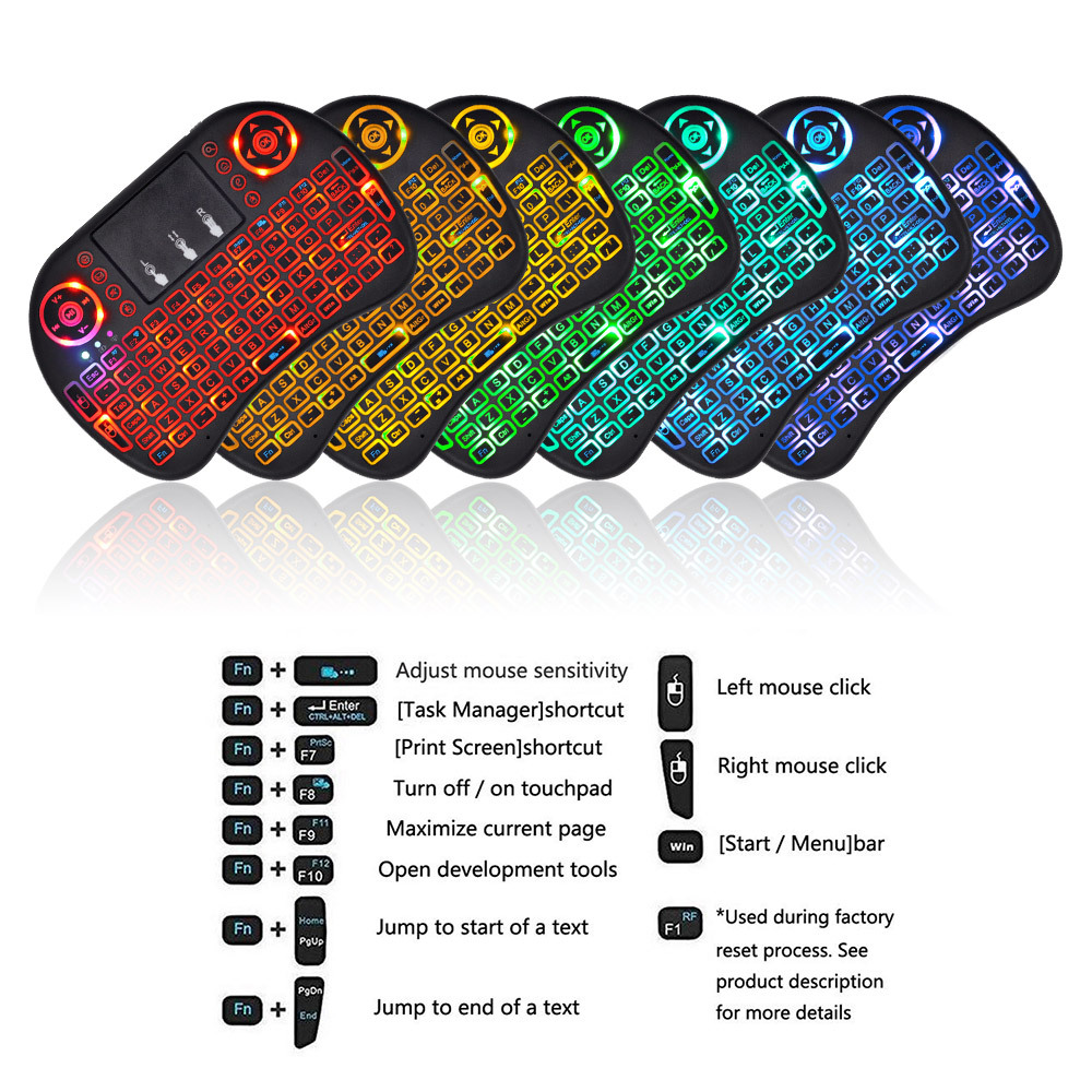 2.4G Air Mouse with Touchpad K - Gaming Keyboard And Mouse Wireless 评论和价格