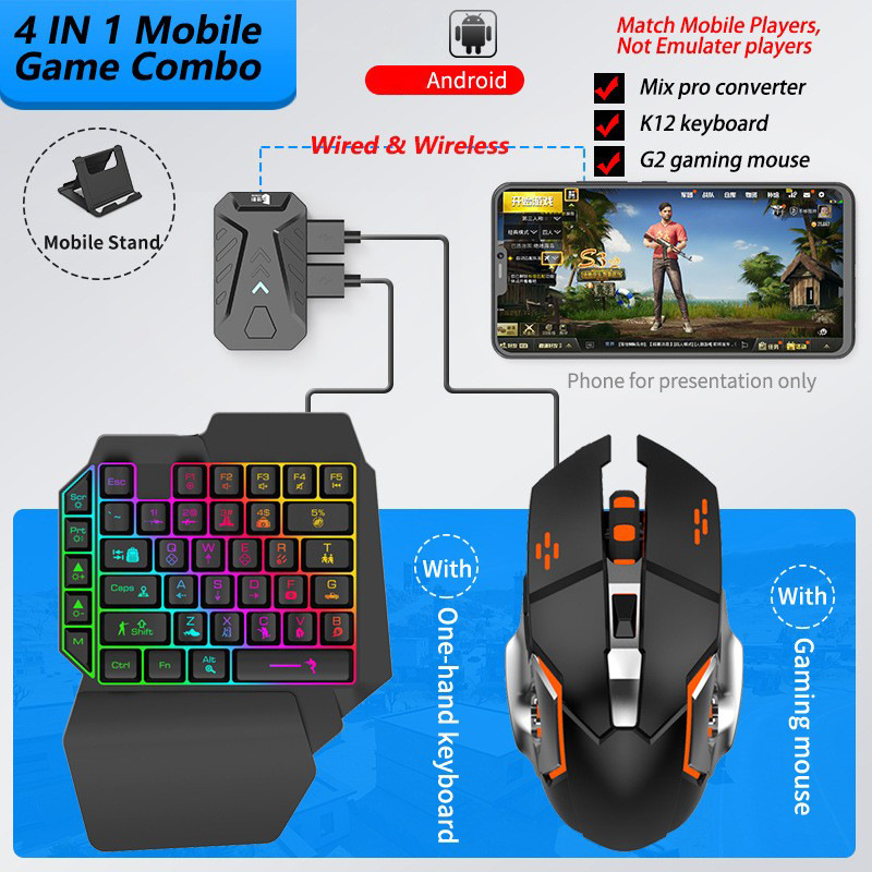Mobile Games Converter Gaming  - Gaming Keyboard And Mouse Converter For Mobile 评论和价格