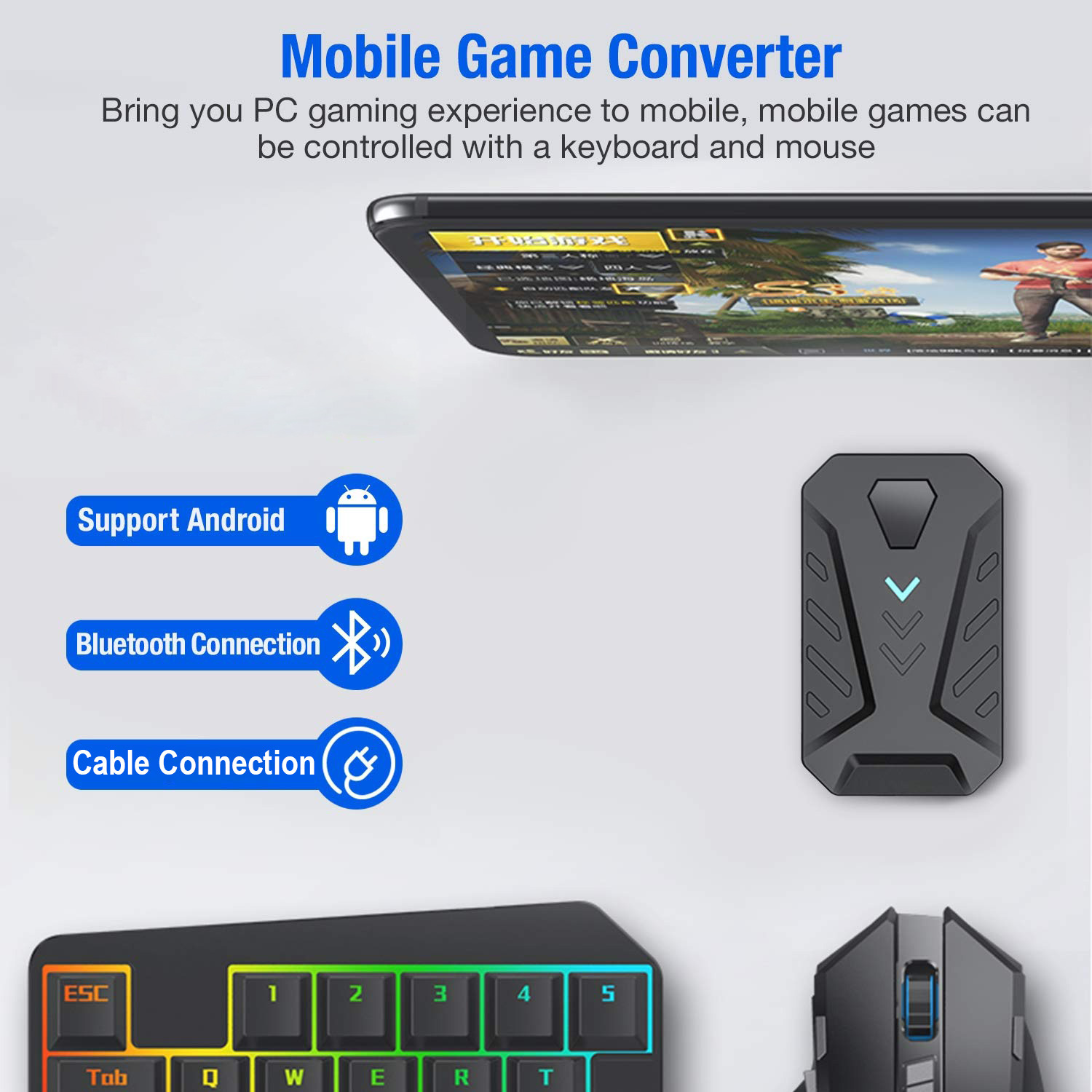 Mobile Games Converter Gaming  - Gaming Keyboard And Mouse Converter For Mobile 评论和价格