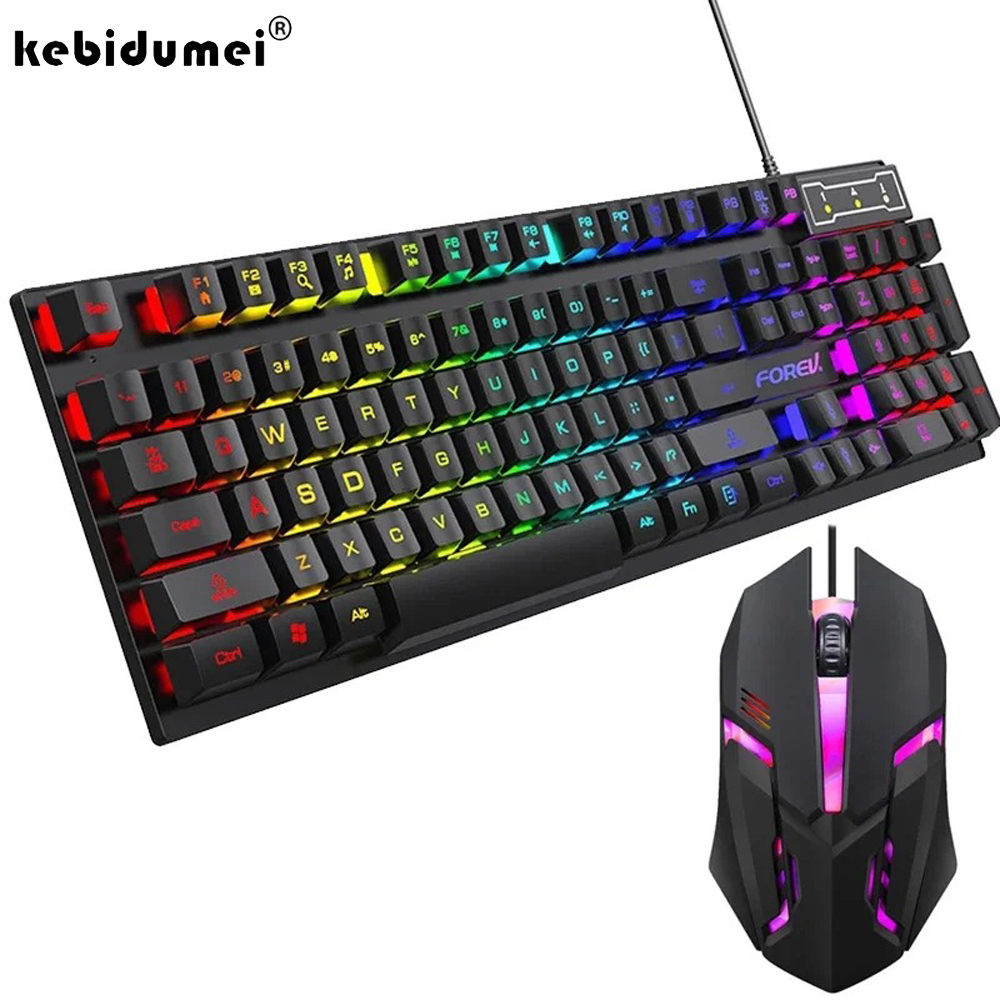 Kebidumei 104 key Backlit Mech - Gaming Keyboard And Mouse For Xbox 评论和价格