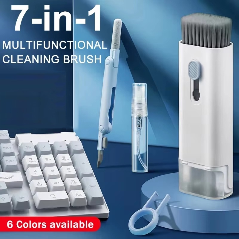 7 In 1 Keyboard Cleaner Brush  - Keycap Puller Ring 评论和价格
