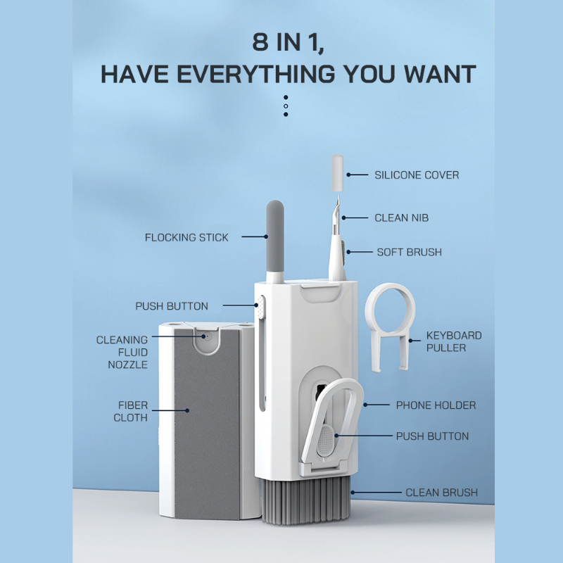 8 In 1 Cleaning Computer Keybo - Keycap Puller Ring 评论和价格