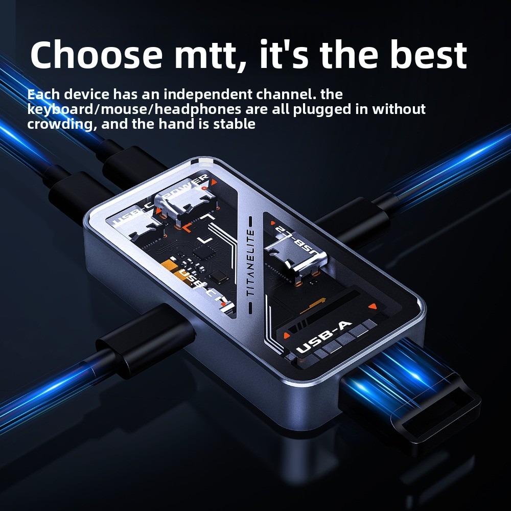 HMHUB HUBLite U Multifunctiona - Gaming Keyboard Splitter 评论和价格