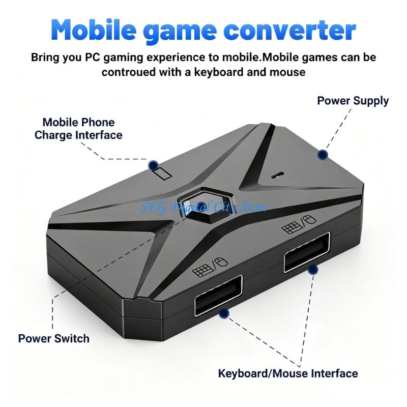 U75B Universal Mobile Gaming K - Gaming Keyboard And Mouse Converter For Mobile 评论和价格