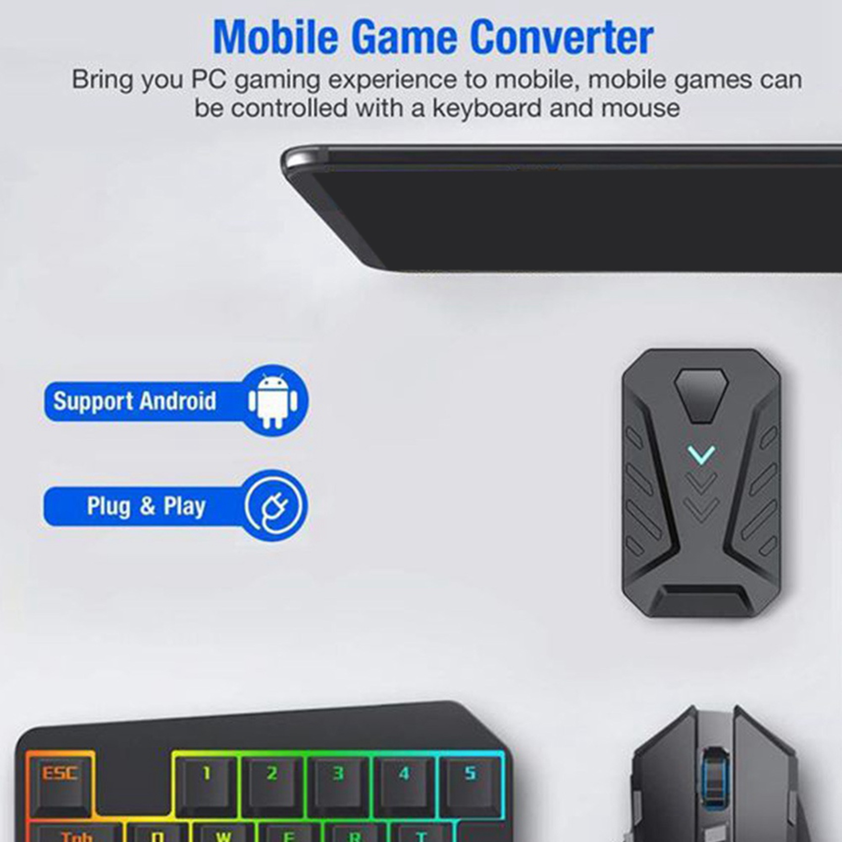 -A94Z Portable Mobile Gaming K - Gaming Keyboard And Mouse Converter For Mobile 评论和价格
