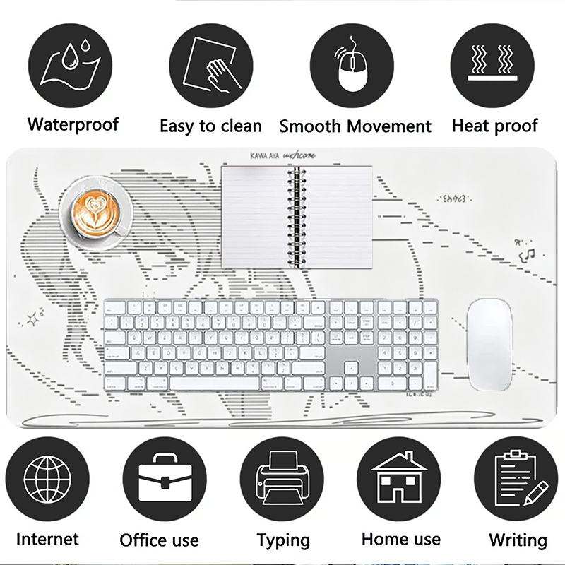 1Pcs Leather Mouse Pad Anime A - Gaming Keyboard High Ground 评论和价格