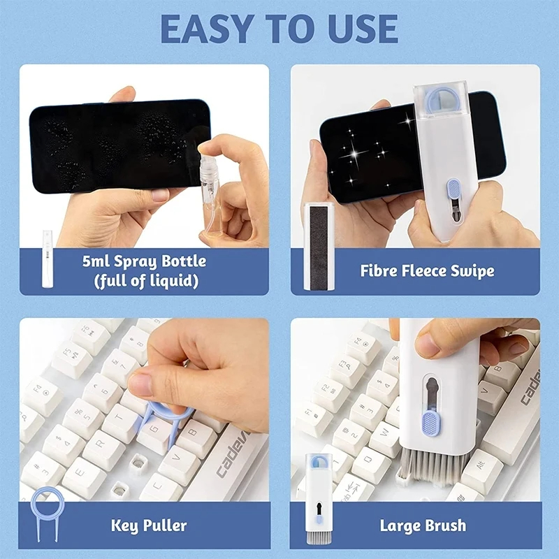 7 in 1 Computer Keyboard Clean - Keycap Puller Ring 评论和价格